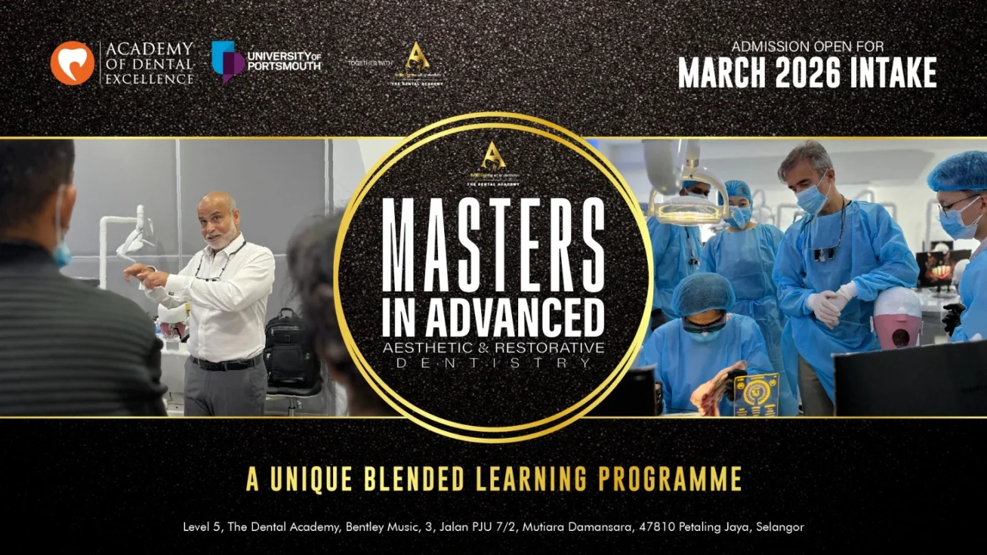 Masters in Advanced Aesthetic Dentistry (March 2026)