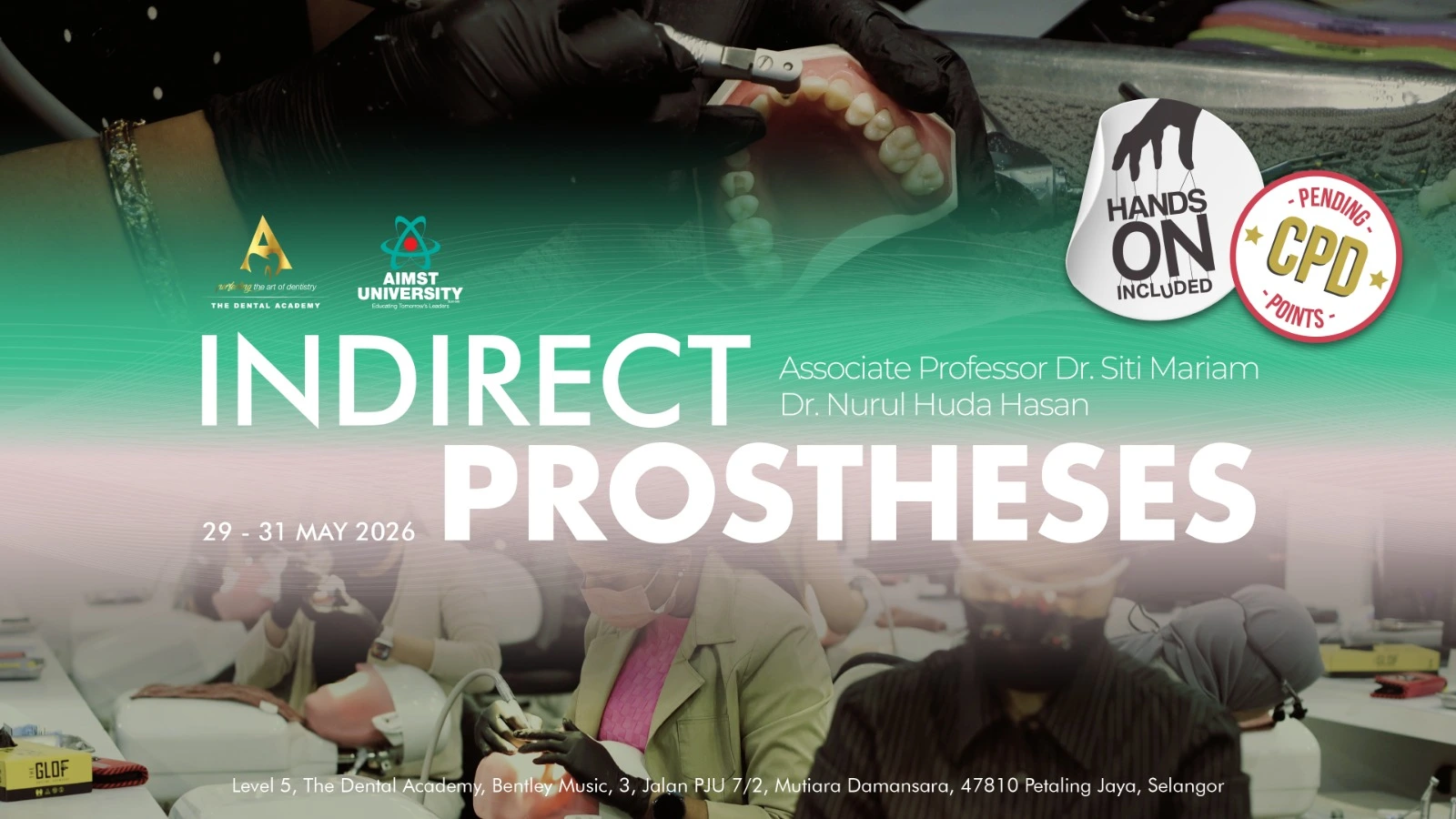 Indirect Prostheses May 2026 Course Banner Indirect Prostheses May 2026 Course Banner