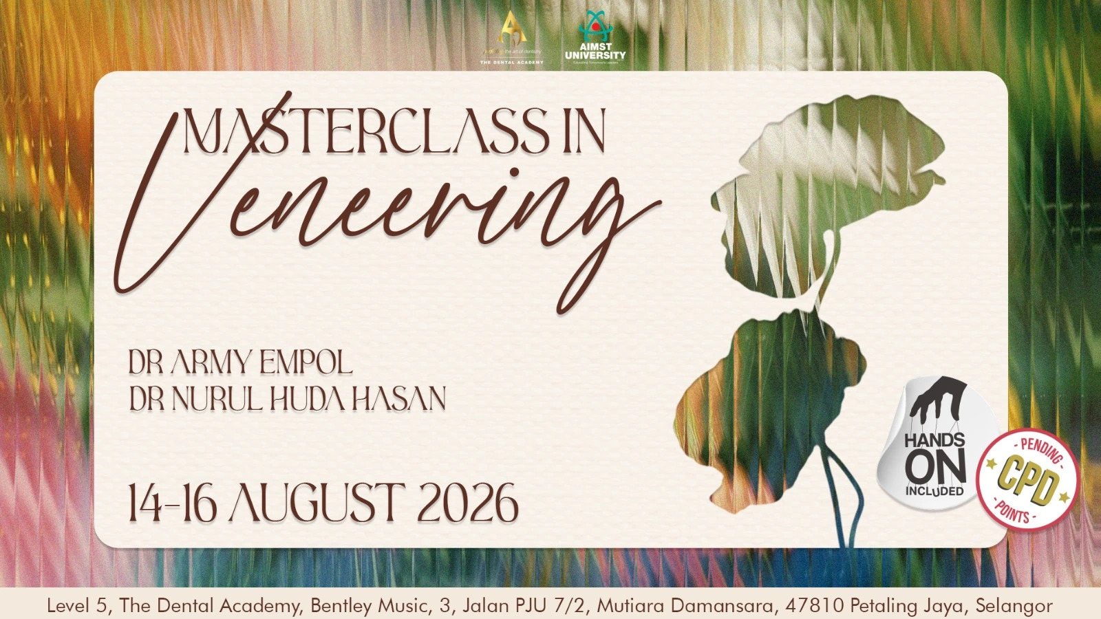 Masterclass in Veneering (August) Course Banner