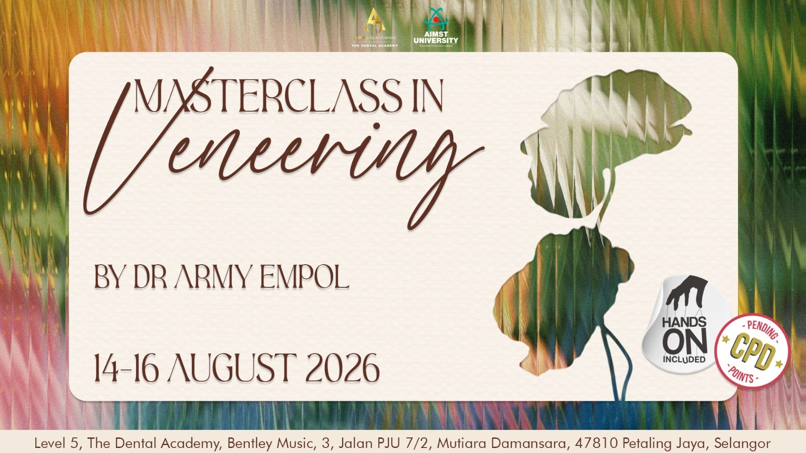 Masterclass in Veneering updted banner