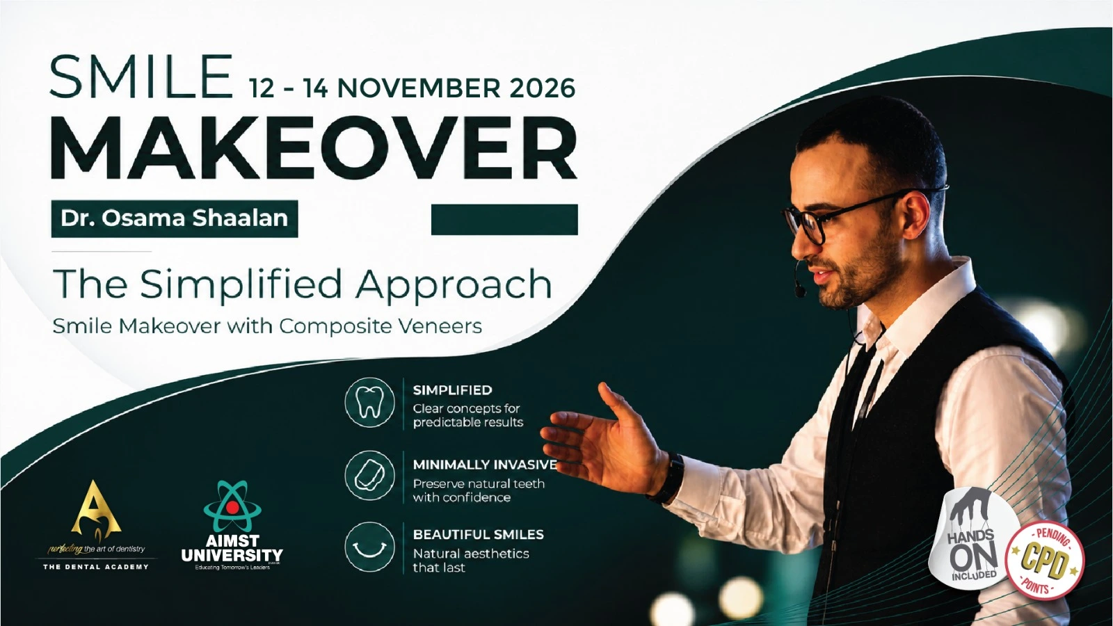 Dr. Osama's Smile Makeover (12th - 14th Nov 2026) Web Banner